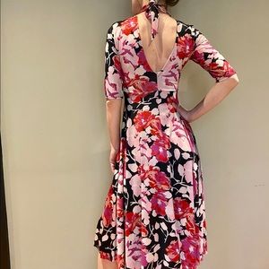 Dress Zara XS 2 0 knee medium length midi pink
